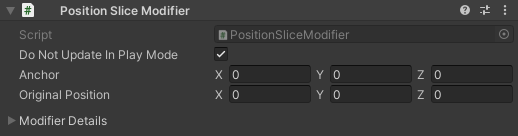 Inspector of a Position Slice Modifier