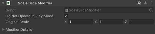 Inspector of a Scale Slice Modifier